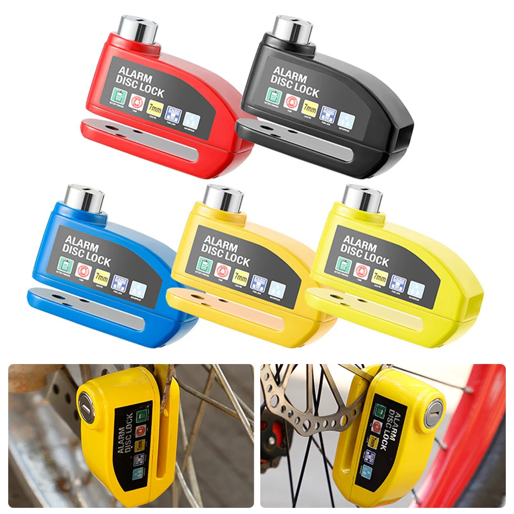 

120dB Battery Motorcycle Anti-Theft Alarm System Bicycle Motorcycle Alarm Disc Brake Lock for Electric Bicycle Accessories