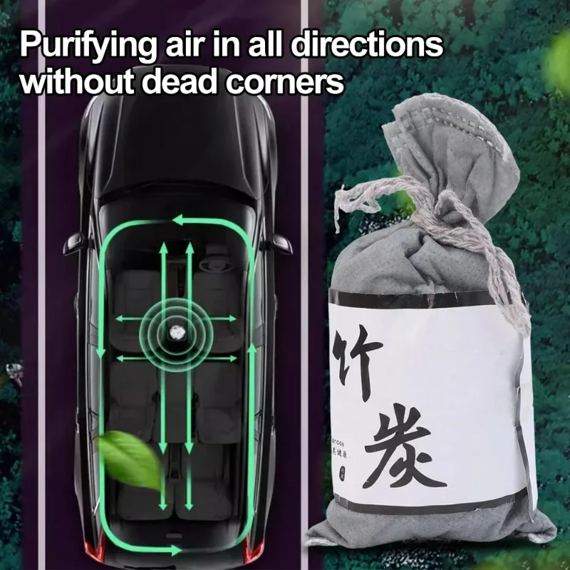 Activated Carbon Bamboo Charcoal Air Freshener & Deodorizer Bag for Closets, Shoes, and Interiors