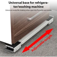 Base de réfrigérateur avec support mobile, support de machine à laver durable antidérapant, base de réfrigérateur extensible et réglable pour la maison 4