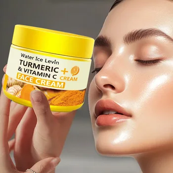 Curcuma Vitamina C Crema Antietà Idratante Antirughe Collagene Crema di Acido Ialuronico Cura Della Pelle Cosmetici 50g