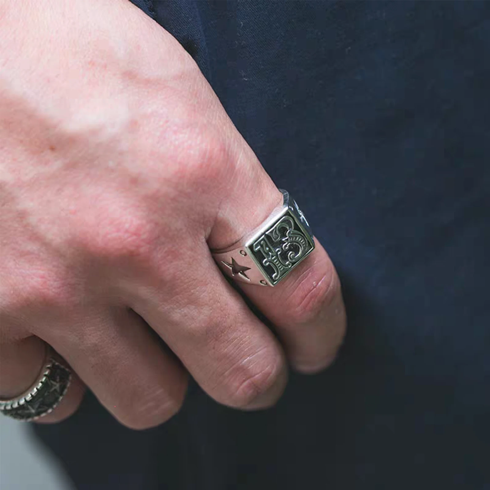 

Men's rider ring, fashionable punk stainless steel jewelry, best gift for boys