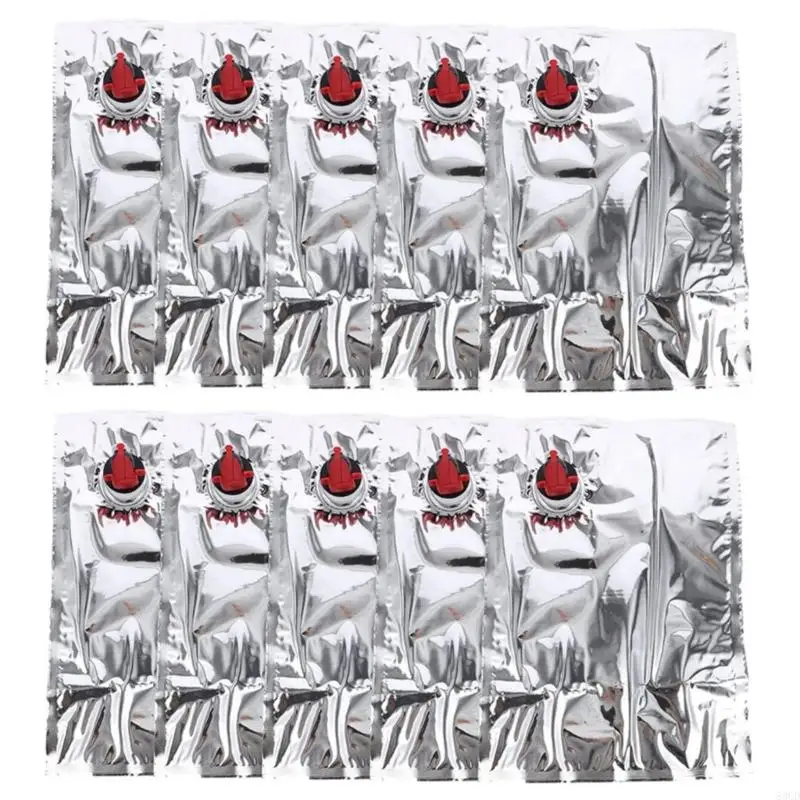 10Pieces Convenient 3L Wine Bag Featuring Sealing Nozzle Packaging Bag for Effortless Pouring and Minimal Waste