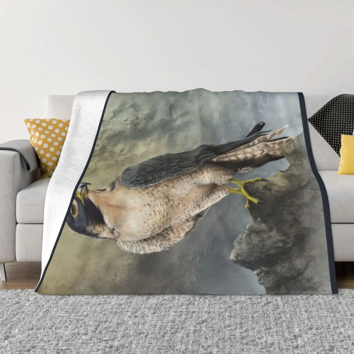 

Peregrine Falcon Throw Blanket Polar Bed Fashionable Blankets