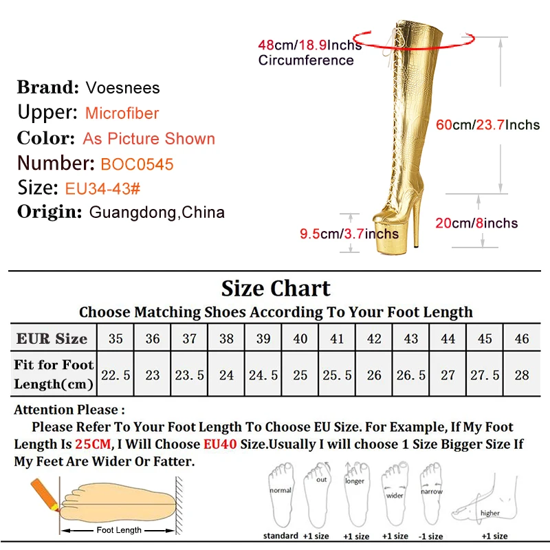 Sexy Thigh High Boots Fetish Women Platform Jazz Dance High Heels Over-the-Knee Ladies Shoes White Lace-up Long Boots Plus Size