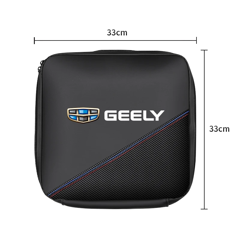 전기 자동차 충전기 케이블 정리 가방 Geely Boyue Haoyue Vision-X3 New emgrand Vision Binyue Jiaji 용 휴대용 핸드백