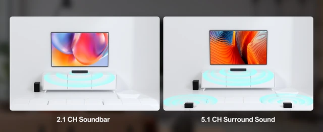 TV Soundbar Ultimea Poseidon D50 Soundbar Mit Wireless Subwoofer – 5.1 Bluetooth Für TV & Xtra Bass Ultimea Soundbar Mit Subwoofer
