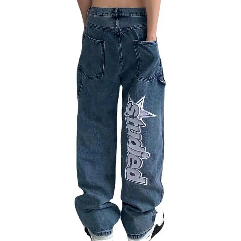 

Baggy Jeans For Men Casual Clothes Pants Jeans Cargo Jeans Men Hip-Hop Y2K Style Vacation School Party Travel Street Races