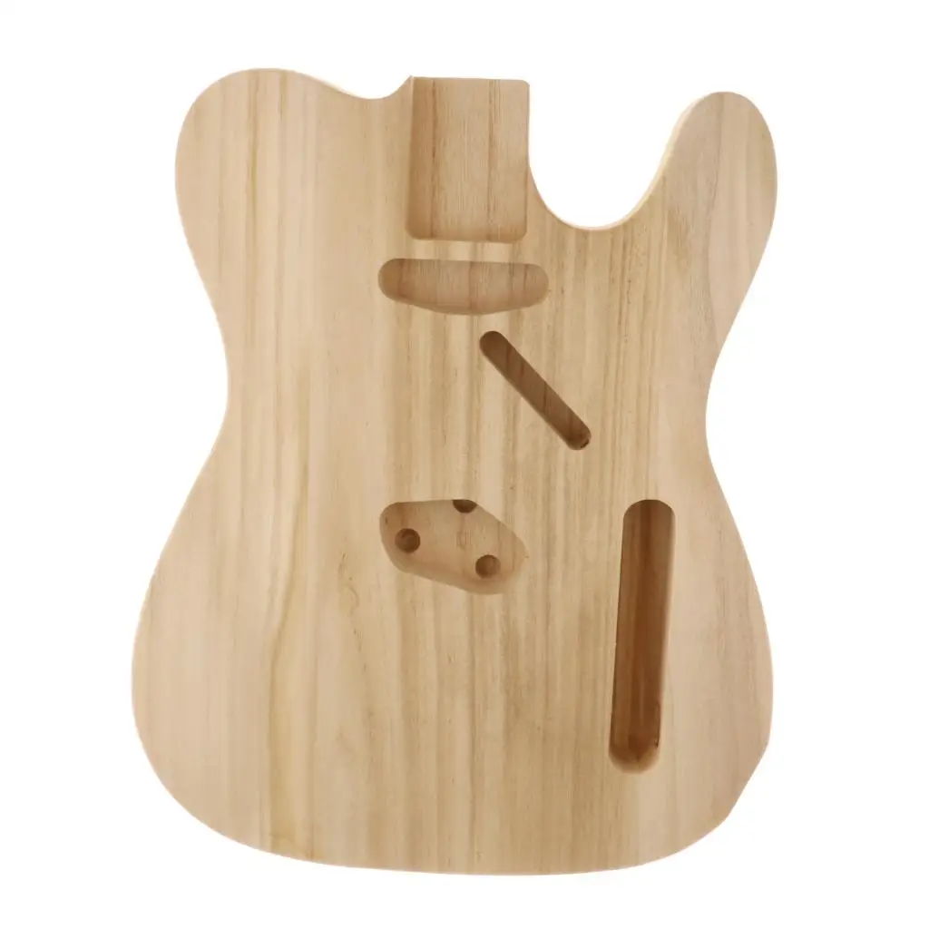 Electric Guitar Body Unfinished Maple Empty Guitar Barrel for