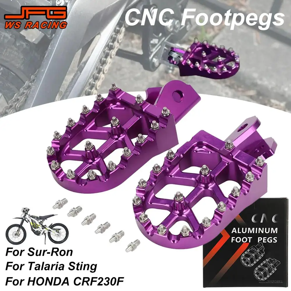 CNC Foot Peg Motorcycles Accessories Footpeg Footpedal For Surron Talaria Sting Sur Ron Lightbee CRF 150F 230F Electric Bike Motorcycle Accessories Motorcycle Footrests Motorcycle Foot Pedals