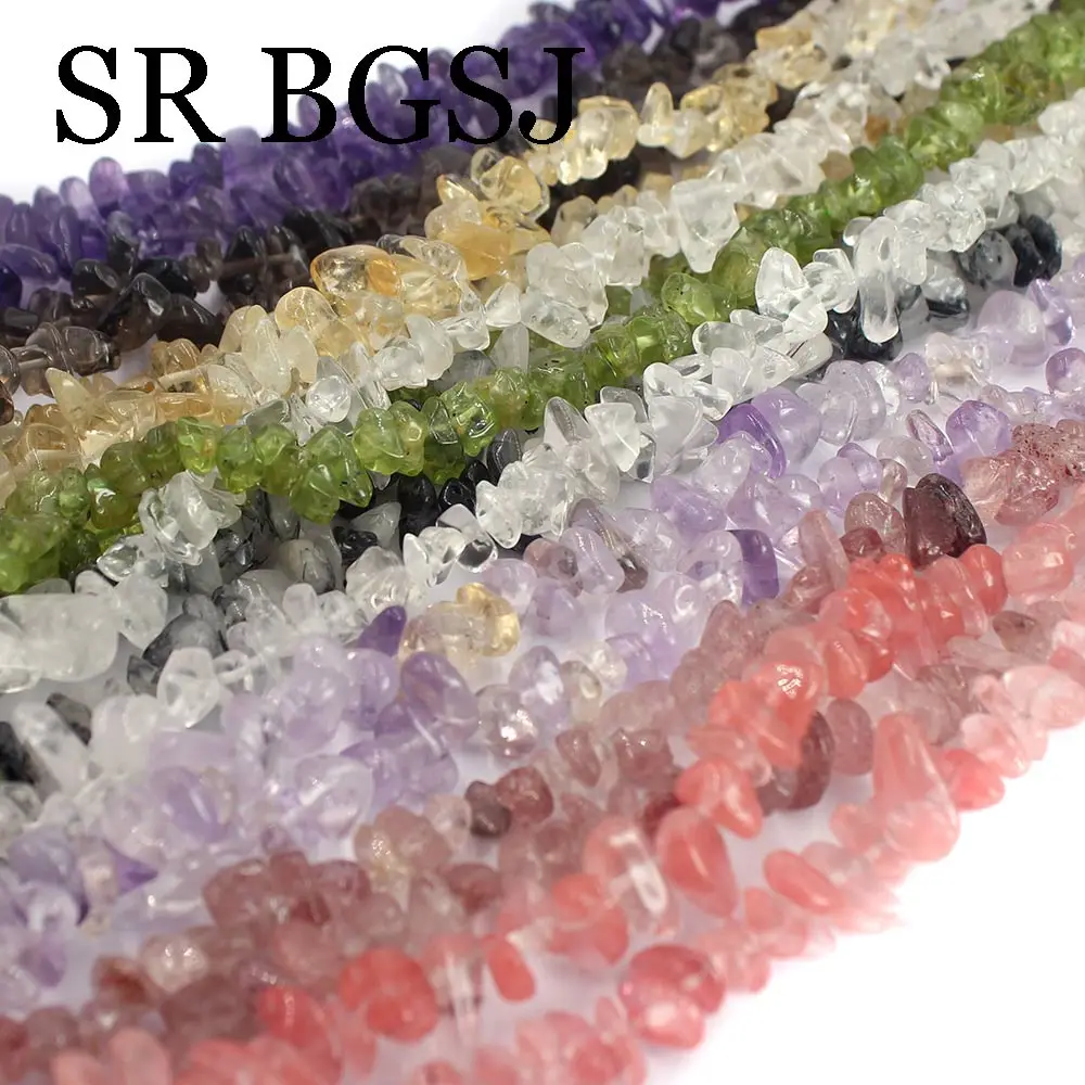 Freeform Natural Gemstone Chips Beads For Jewelry Making 34 Bulk 5-8mm