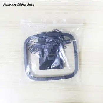 Mini Universal FM/AM Loop Antenna for Sony Sharp Chaine Stereo AV Receiver Systems Connector for Receiver