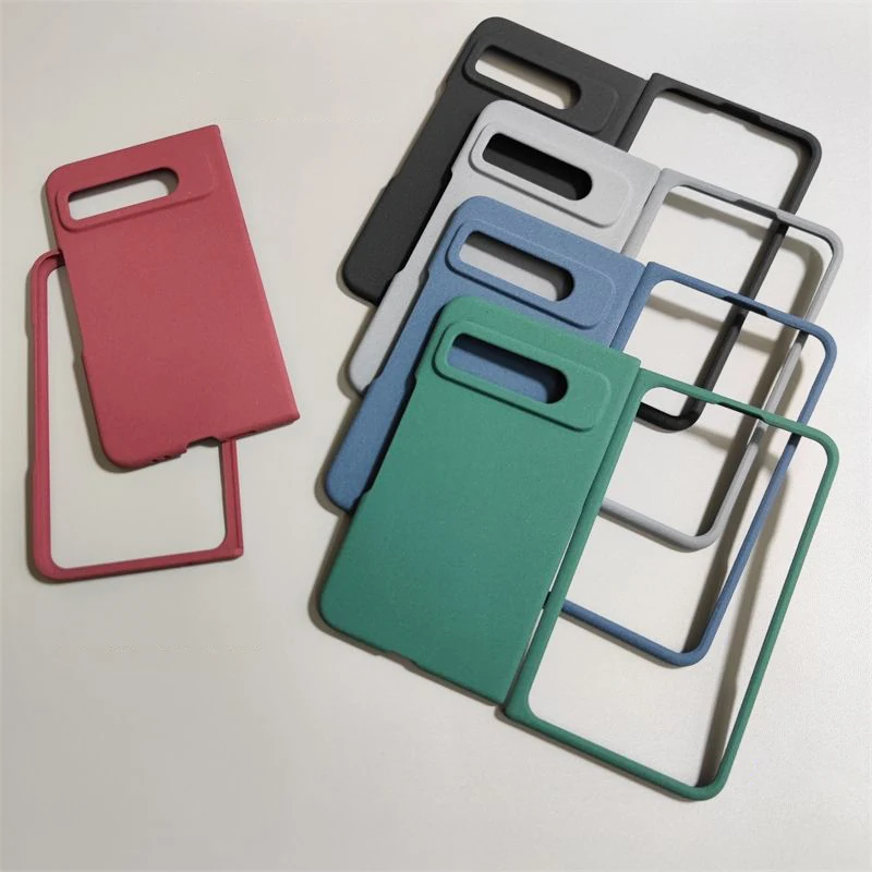 Per Google Pixel Fold Case Sand Matte Hard Pc Full Protect Anti-Caduta Copertura Antiscivolo Pieghevole Flip Phone Shell Full Fundas Coque