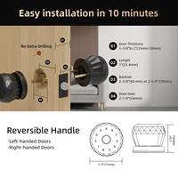 Viladepot Smart Lock Fingerprint Door Lock TYPE-C Interface App Control Passcode Unlock Electronic Touchscreen Keypad Indoor - Image 6
