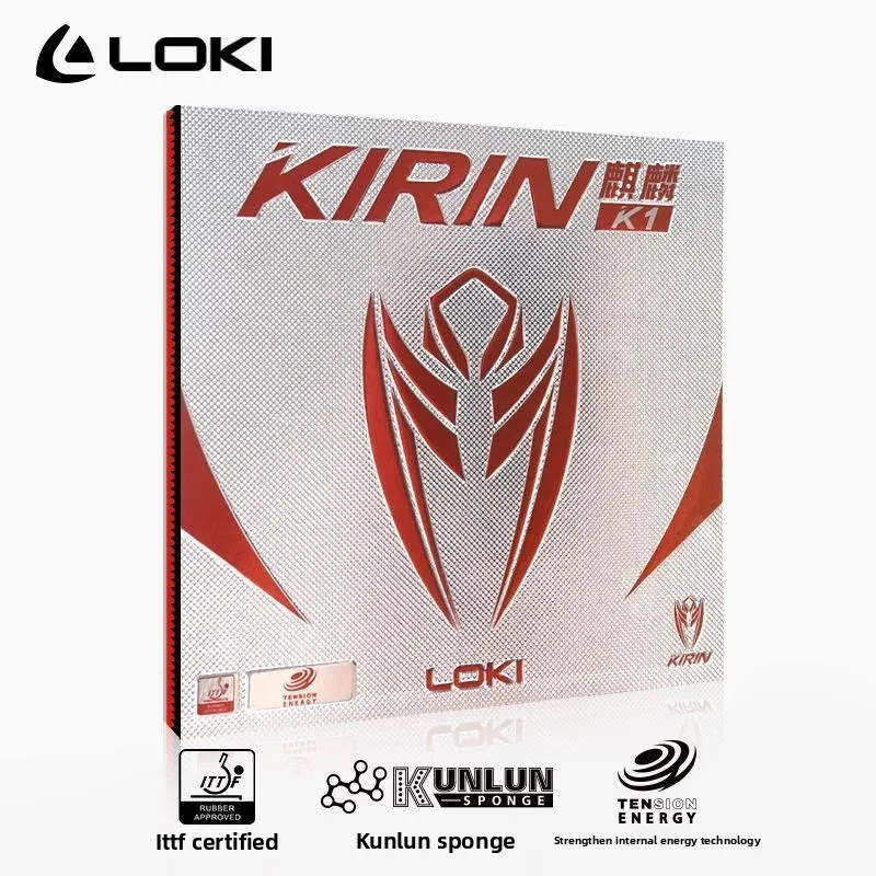 LOKI 키린 K1 마찰형 탁구 라켓 커버 고무, 고탄성 스펀지 고무 시트