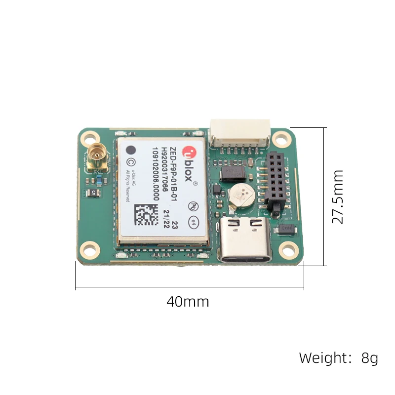 RTK 전주파 센티미터급 GNSS/GPS/BDS UAV 포지셔닝 모듈 차동 포지셔닝 보드