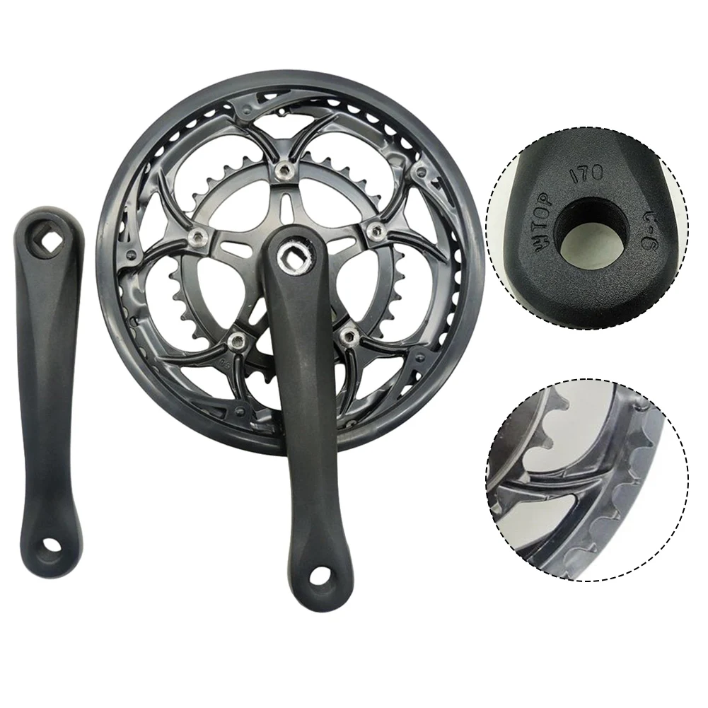 

1pc Road Bike Double Chainwheel Set 34/50T Bicycle Chainwheel Crankset 170mm Square Taper Cycling Chainwheel Accessories