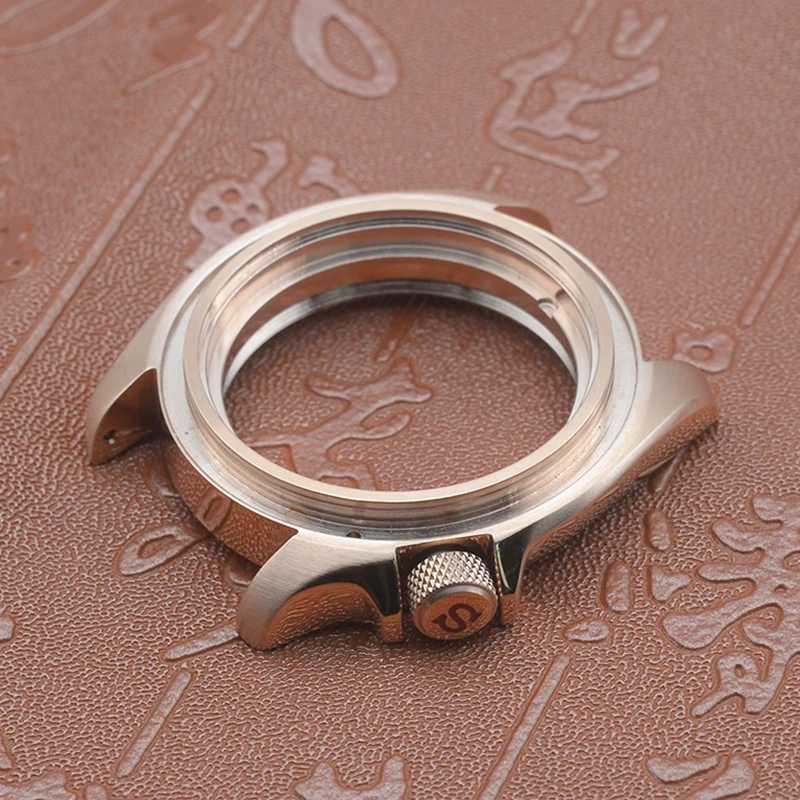 Watch Case NH35 Case SKX007 Case For  SKX007 SKX009 fit 7s26 NH35 NH36 4R35 4R36 Movement 3.8 Crown Men's Watch Case Parts