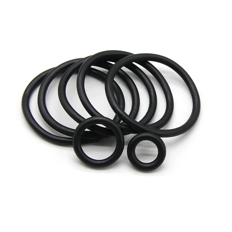 Rubber O Rings Washers 10pcs NBR CS2 3 4 mm OD5~100mm