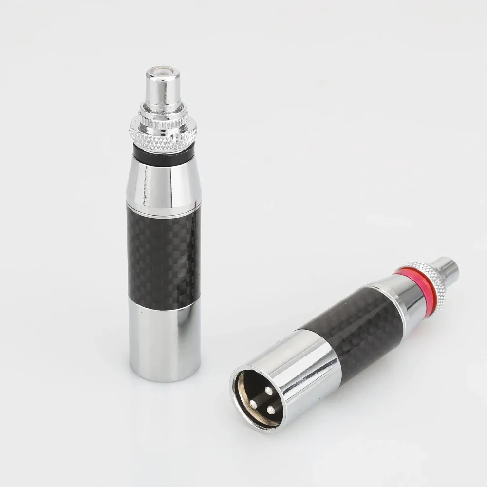 2PCS 하이 엔드 HIFI 오디오 변환기 3 핀 XLR 남성 여성 RCA 여성 어댑터 스피커 마이크 앰프 믹서 용