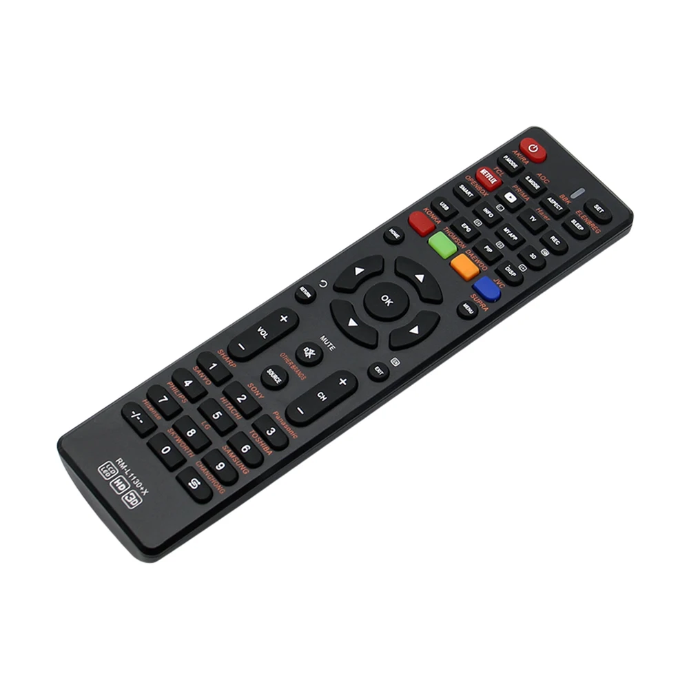 모든 브랜드 TV용 범용 리모컨 Rm-L1130+X LED TV 또는 LCD TV에 사용하기 편한 스마트 TV 리모컨