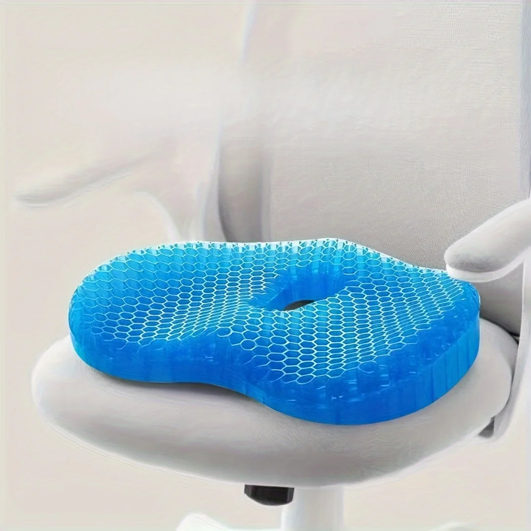 Gel U-shaped Seat Cushion,for Long Sitting Comfortable Soft Gel Seat Cushion,Multifunctional Ergonomic Fit Chair Cushion