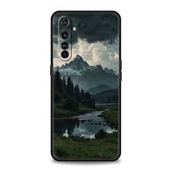 Cover per telefono in TPU morbido con design di foresta montana