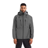 Men's Waterproof Pro Dry Fishing Jacket Breathable Outwear Seafaring with Hidden Hat 2