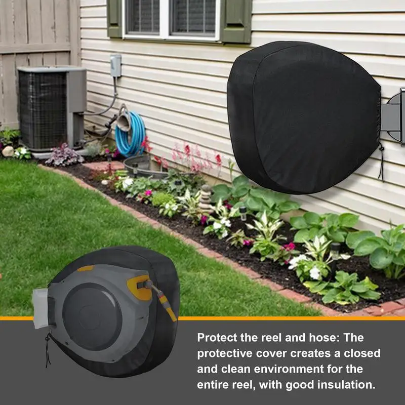 Garden Hose Reel Cover Winter Faucet Insulation Cover Portable Garden Hose Storage Reels Outdoor Water Hose Reel Holder Cover 3