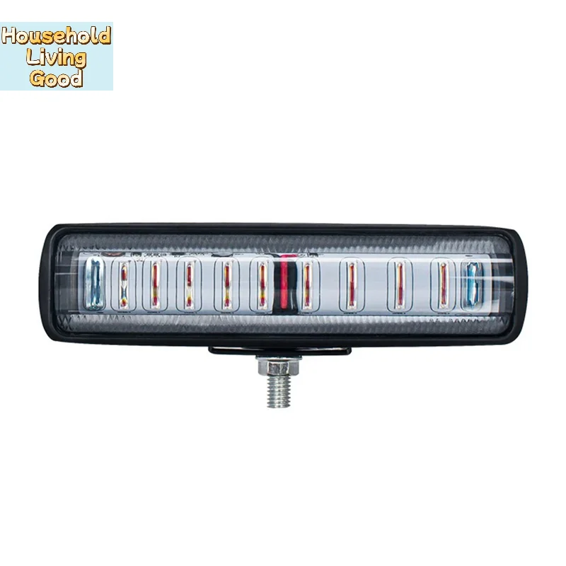 【지게차 경고등 27W 9LED 트럭 안전 작업등 바 12-80W 레드 플러드 빔 위험 구역 경고 램프 사이드 라인 마커】