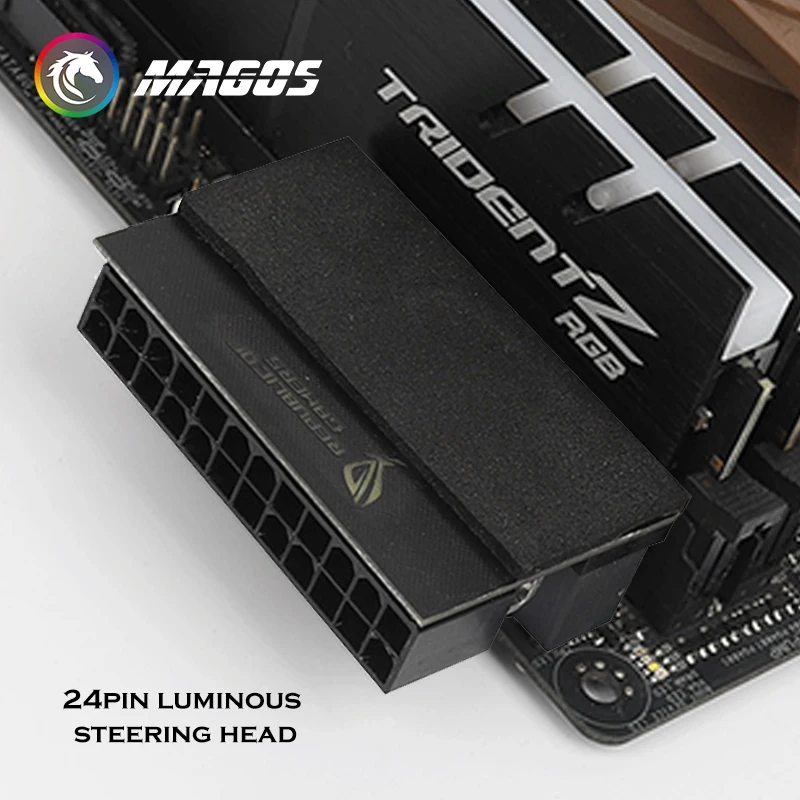 Computador m b Atx Fonte de Alimentação 24pin Conector de 90 Graus Adaptador Direcção Cabeça Faça Você Mesmo Montagem Mod Acessórios Fiação Artefato - Imagem 3