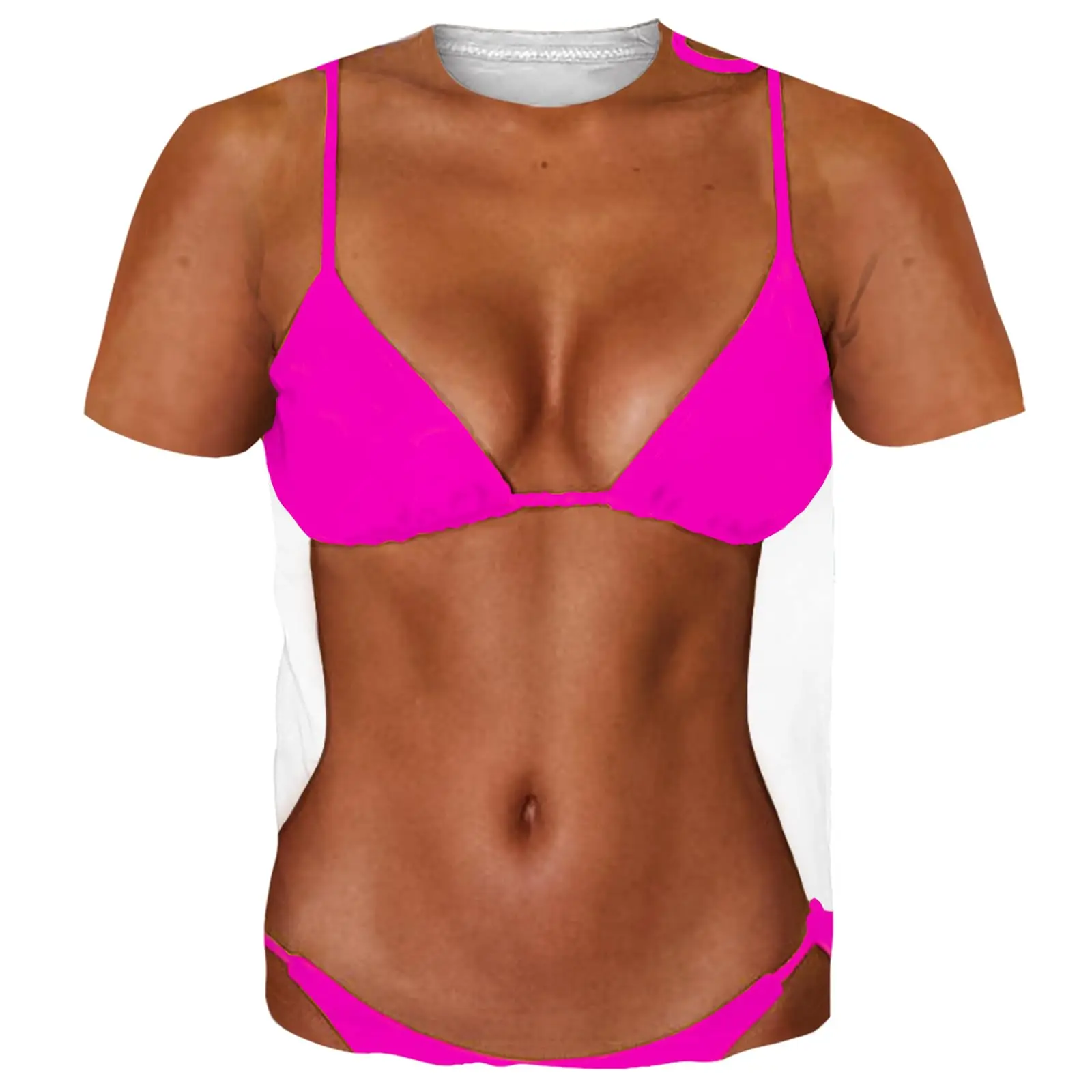 Funny 3D Print Short Sleeve T Shirt for Men and Women