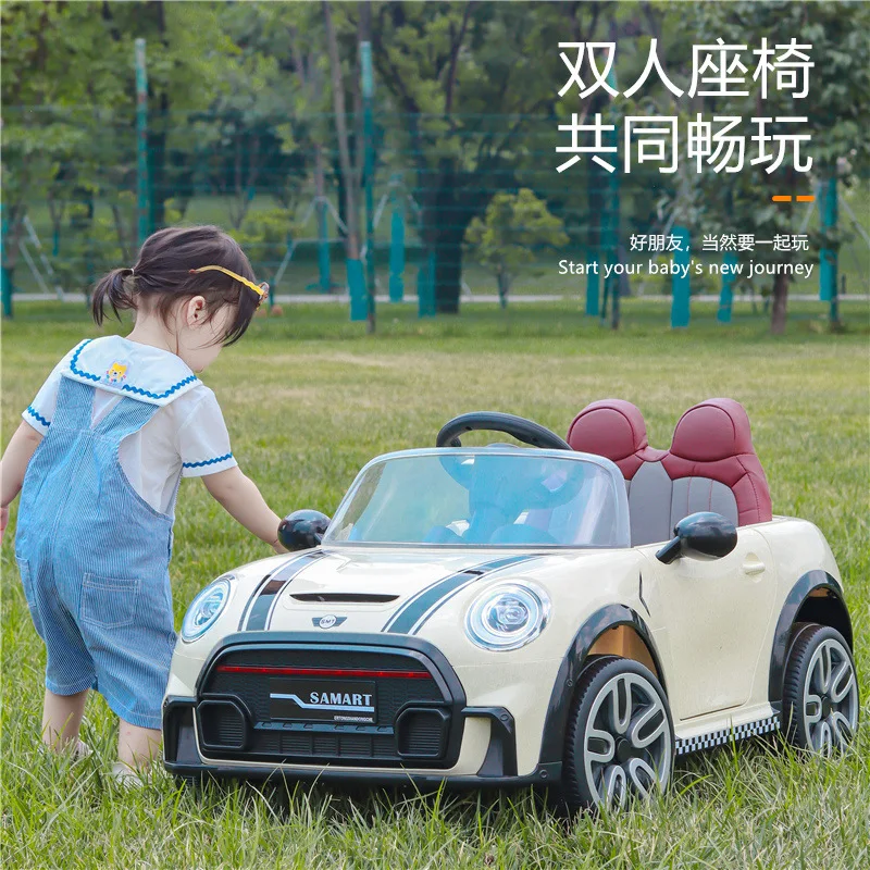 2024 New Kids Remote-Controlled Four-Wheel Can Sit Rechargeable Toy Electric Scooter Ride On Car 3