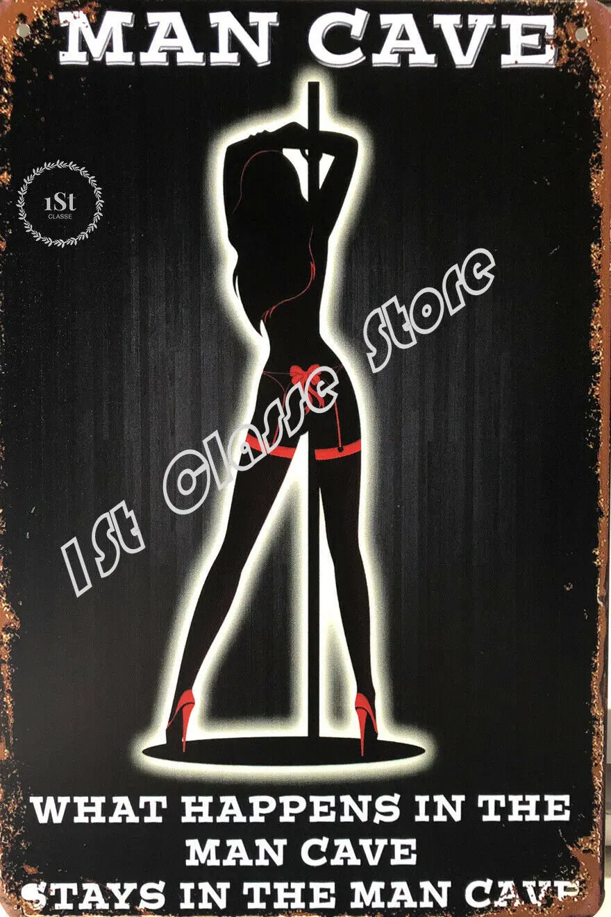 

Sexy Lady Metal Signs Pin Up Wall Poster for Man Cave Rustic Decor Vintage Shed Bar Pub Metal Plaques