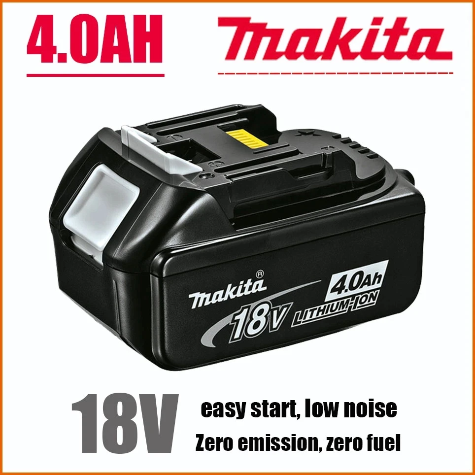 

100% Original Makita 18V 4.0Ah Rechargeable Power Tools Battery with LED Li-ion Replacement LXT BL1860B BL1860 BL1850 4000mAh