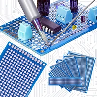 25Pcs White PCB Prototype Board Circuit Protoboard Universal Stripboard Prototyping 2X8 3X7 4X6 5X7 7X9cm 5Pcs Each Mixed - Image 6