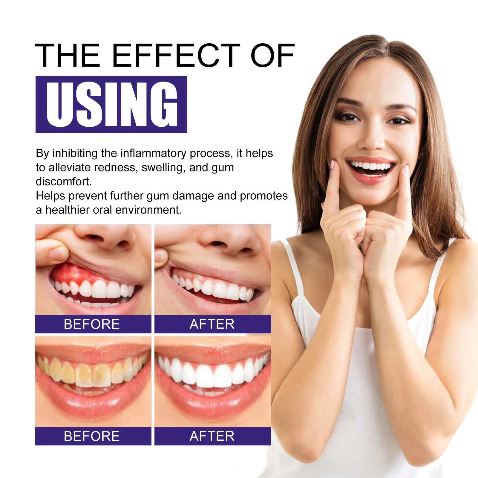 Tooth Whitening Foam Mousse Prevent Periodontitis Toothache Relief Dental Calculus Stain Removal Repair Gums Decay Oral Hygiene