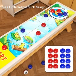 Cartoon Pattern Tabletop Curling and Shuffleboard Game for Kids - Interactive Family Fun Toy with Rollers (4)