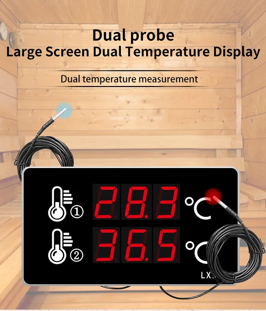 Termometro Digitale Interno/Esterno Con Sensore - Display LCD, Ore, Min/Max, Tendenza - Foto 6