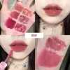 CACE Fun Double-ended Lip Glaze Low Saturation Matte Lip Mud Translucent Moist Easy to Color Mirror Lipstick 4