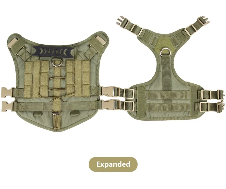 Tactical Dog Harness Military Big Dog Vest German Shepherd Durable Dog Harnesses
