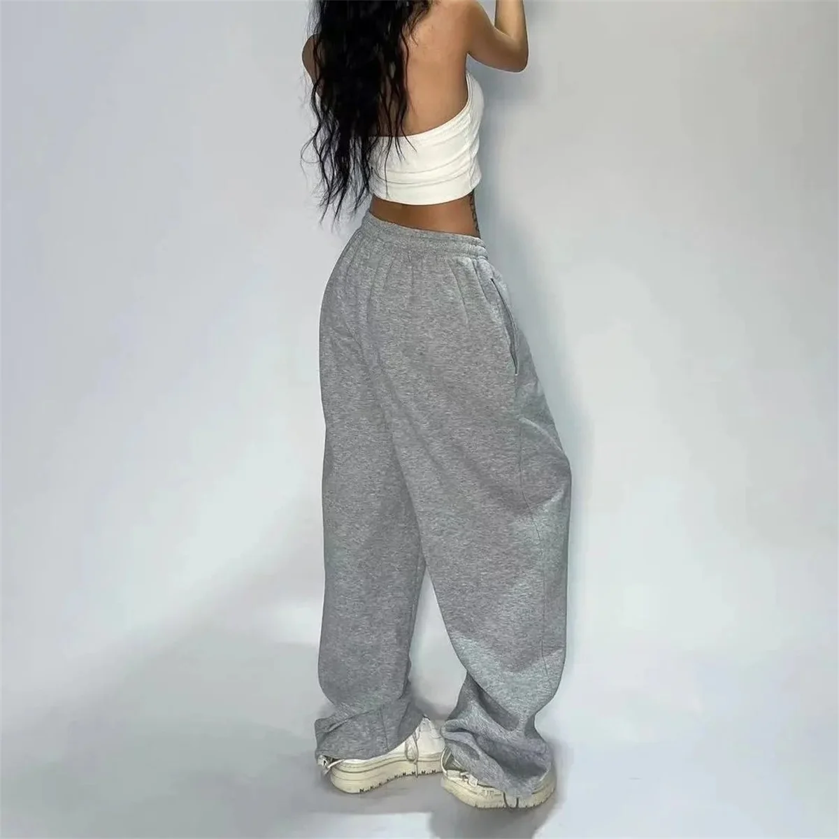 Women American Vintage Baggy Pants Y2K Hip Hop Joggers Oversized Trousers Female Casual Sports Sweatpants Spring Fall Streetwear 3
