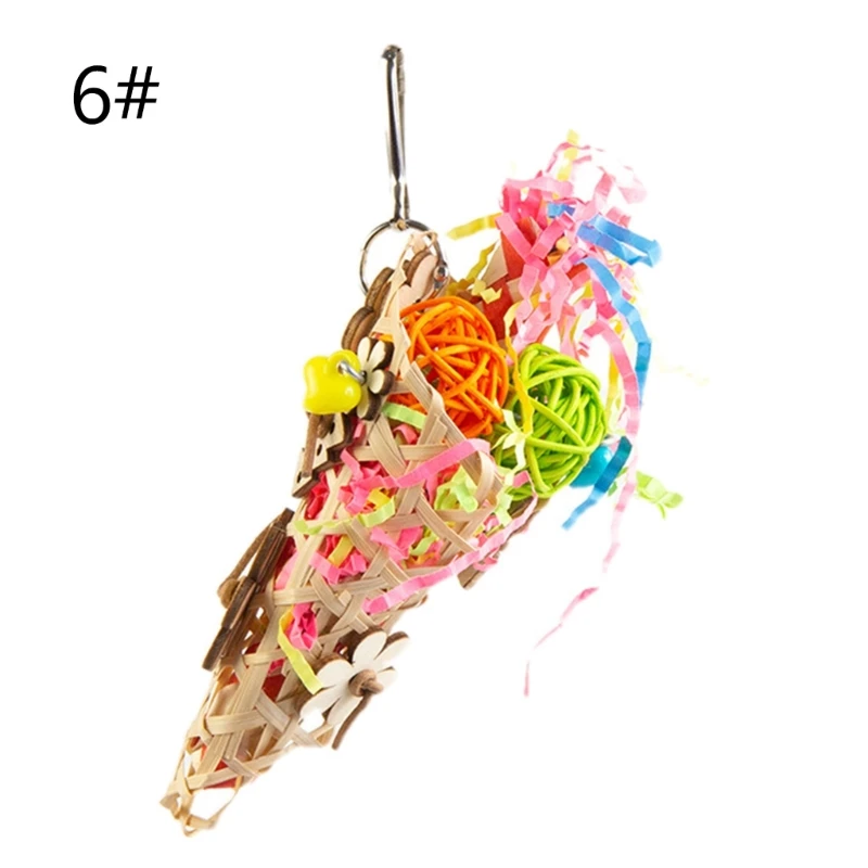 Parrot Chewing Toy Cage Toy Bird Molar Tearing Plant Toy Cockatiels Training Toy