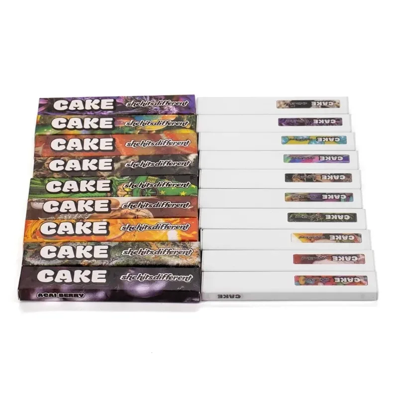 

10pcs Cake She Hits Different Vape Pens E-Cigarettes Kits Rechageable 280mah Battery 1.0ml Empty Pods for Thick Oil Vaporizer