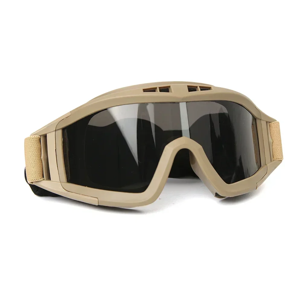 Enhanced Tactical Goggles for Outdoor and Sports Activities with Interchangeable Lenses