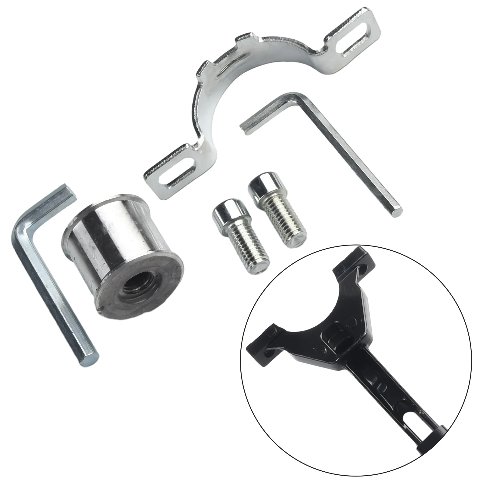 

Power Tools Bracket 2*52cm/0.78*20.47in Angle Grinder Double Bearing For Model 100 Grooved Driving Wheel Brand New