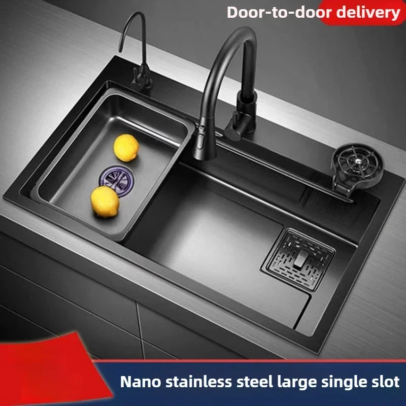 Kitchen Dish Sink Thickened 304 Stainless Steel Household Dish Washing Large Sink Undertable Waschbecken K&uuml;che