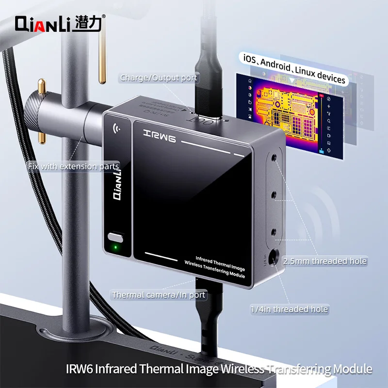 

QIANLI IRW6 Infrared Thermal Image Wireless Transfering Module with Built-in Battery Suit for MEGA-IDEA Repair Man Super IR Cam