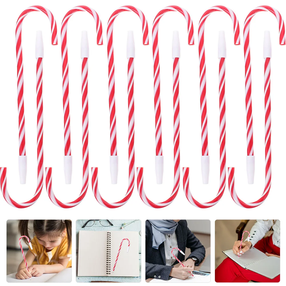 

0.7mm Christmas Gel Pen Candy Cane Modeling Neutral Pens Writing Pens Festival School Office Stationary