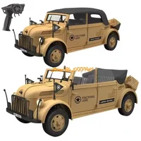 1:18 Scale 4WD Radio Control Command Vehicle Truck 2.4G LED Light Simulated Sound Smoke Crawler Off-Road Climbing RC Truck Car 1