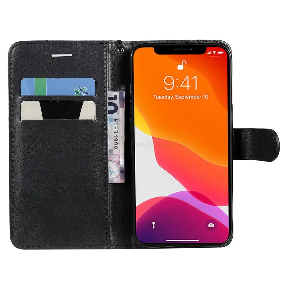 Leather Magnetic Flip Case for IPhone 5S Wallet Card Holder Cover